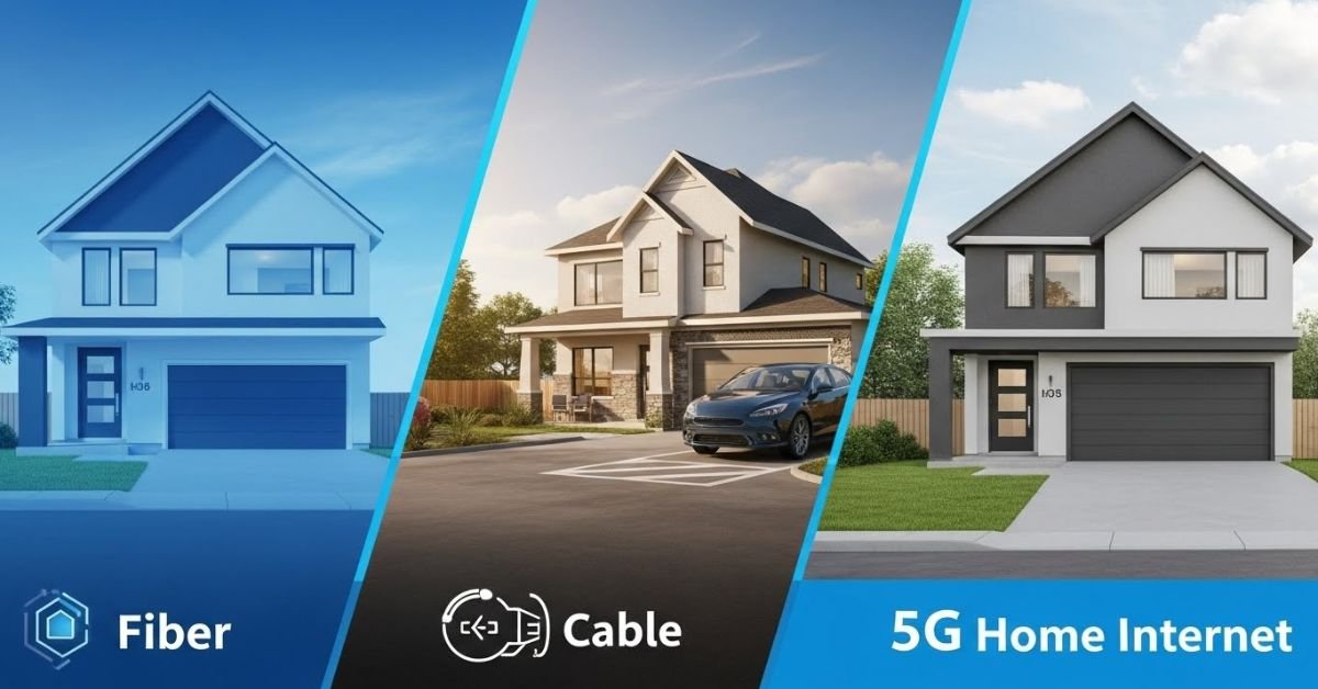 Fiber vs. Cable vs. 5G Home Internet